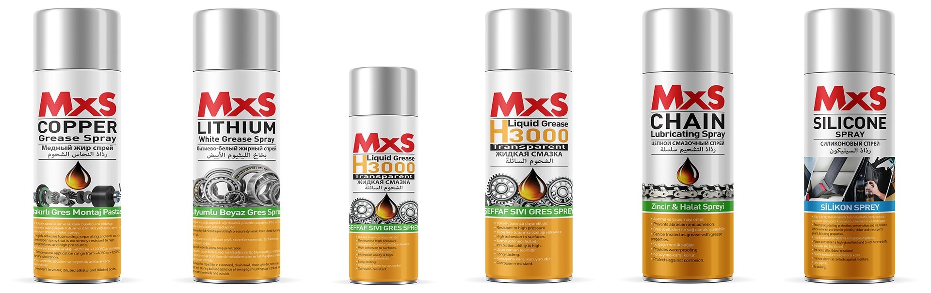 MxS - Mükemmel Sonuç | Otomotiv Hırdavatı | Sprey Boya | Teknik Kimyasallar | Teknik Sprey | Aerosol Üreticisi
