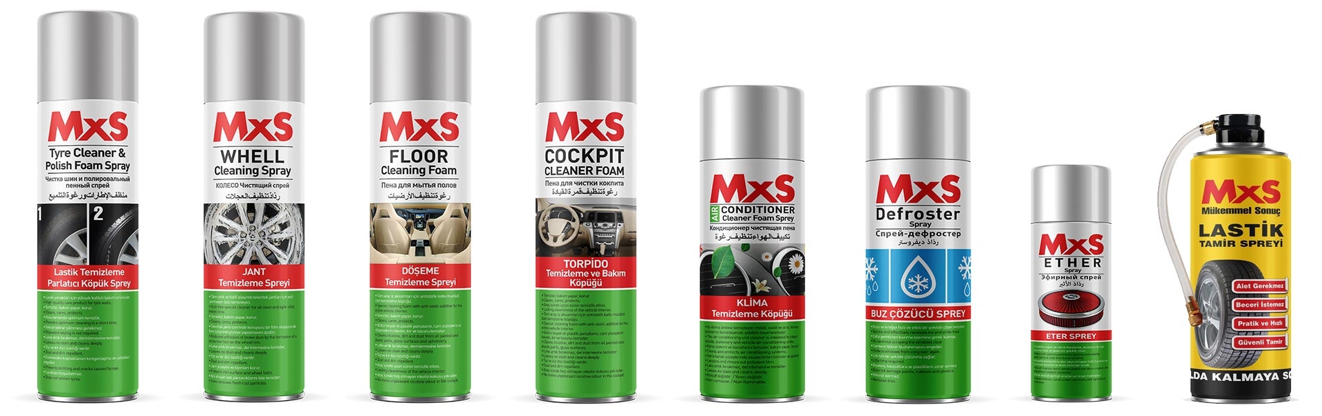 MxS - Mükemmel Sonuç | Otomotiv Hırdavatı | Sprey Boya | Teknik Kimyasallar | Teknik Sprey | Aerosol Üreticisi
